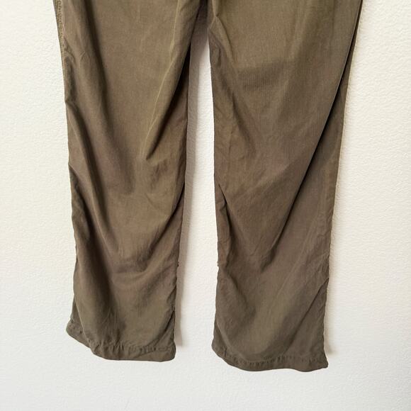 [J. Crew] Olive Green City Fit Straight Leg Utility Pants Belted Roll Tab Size 4 - Picture 6 of 10